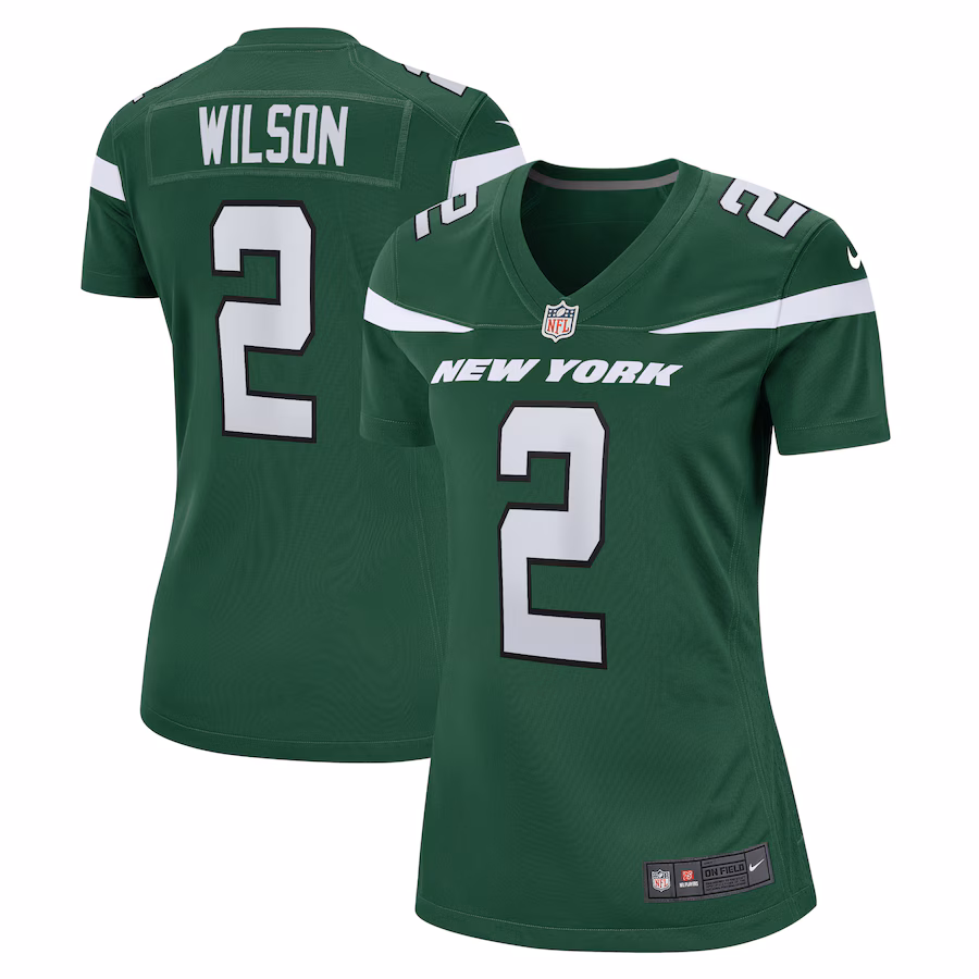 Women's New York Jets Zach Wilson Nike Green Player Jersey - SUjersey01