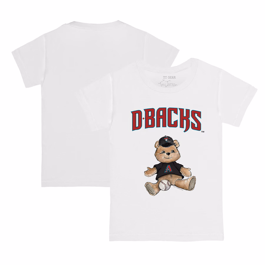 Youth Arizona Diamondbacks Tiny Turnip White Teddy Boy T-Shirt - SUjersey01