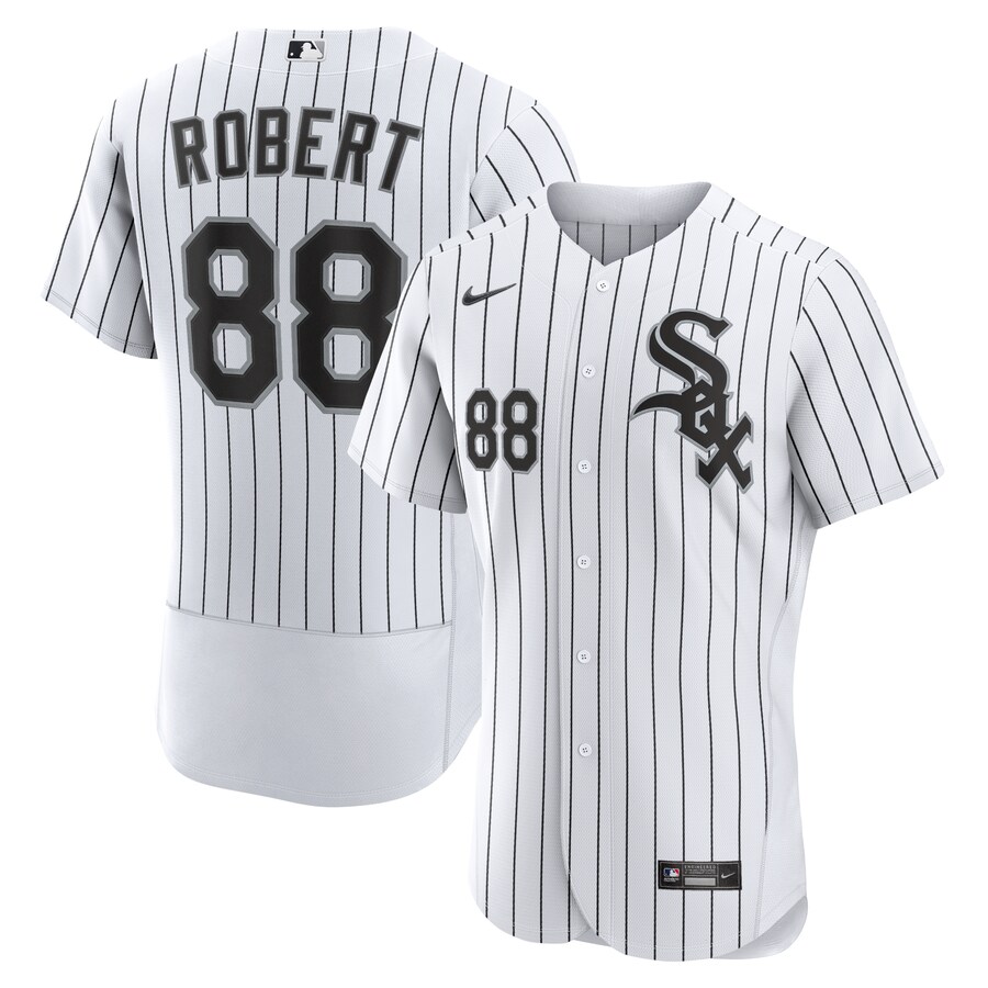 Men's Chicago White Sox Luis Robert Nike White/Black Home Authentic Player Jersey - SUjersey01