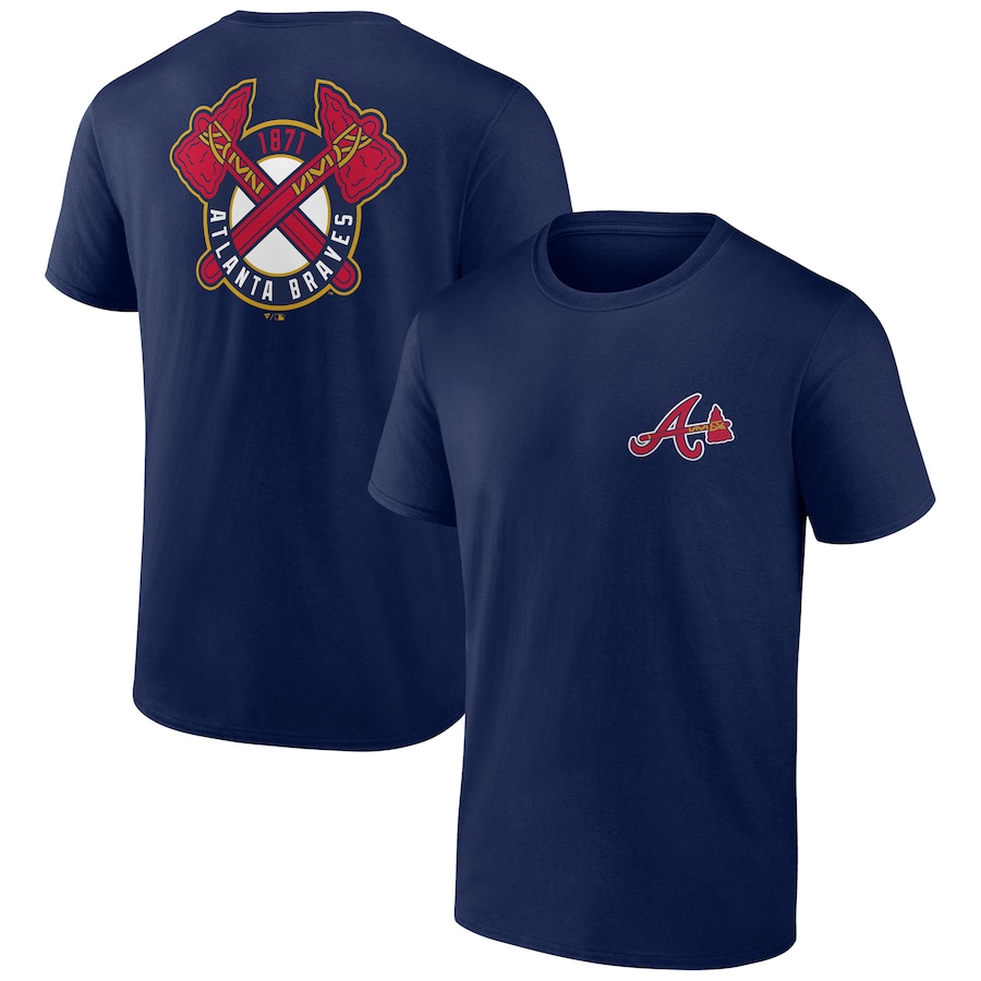 Men's Atlanta Braves Navy Bring It T-Shirt - SUjersey01