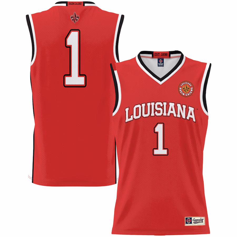 #1 Louisiana Ragin' Cajuns GameDay Greats Youth Lightweight Basketball Jersey - Cardinal - SUjersey01