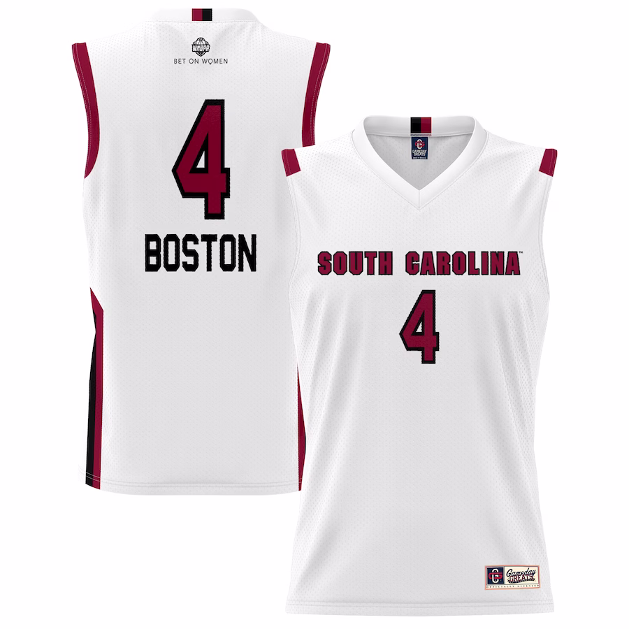Aliyah Boston South Carolina Gamecocks GameDay Greats Youth Lightweight Basketball Alumni Jersey - White - SUjersey01