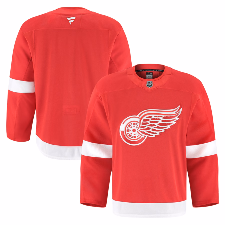 Men's Detroit Red Wings Fanatics Red Home Authentic Pro Jersey - SUjersey01