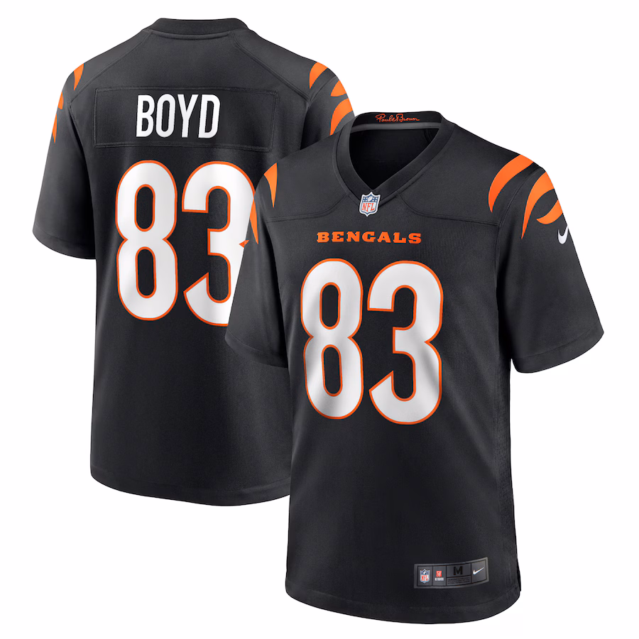 Men's Cincinnati Bengals Tyler Boyd Nike Black Player Game Jersey - SUjersey01