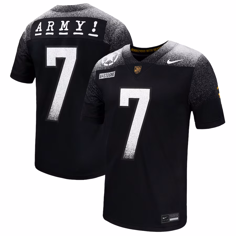 Men's Nike Black Army Black Knights 2024 Rivalry Collection Alternate Untouchable Football Jersey - SUjersey01