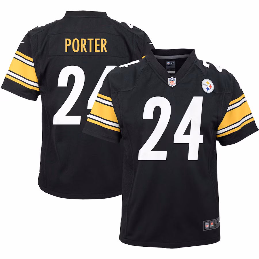 Youth Pittsburgh Steelers Joey Porter Jr. Nike Black Game Jersey - SUjersey01