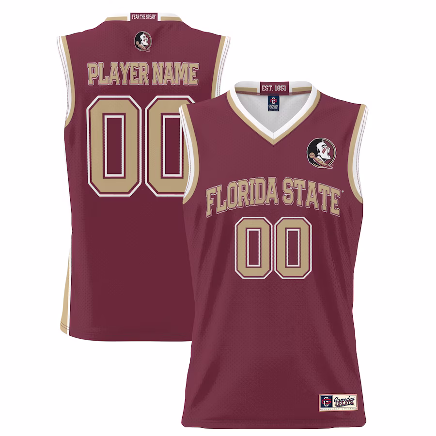 Florida State Seminoles GameDay Greats Youth NIL Pick-A-Player Lightweight Basketball Jersey - Garnet - SUjersey01