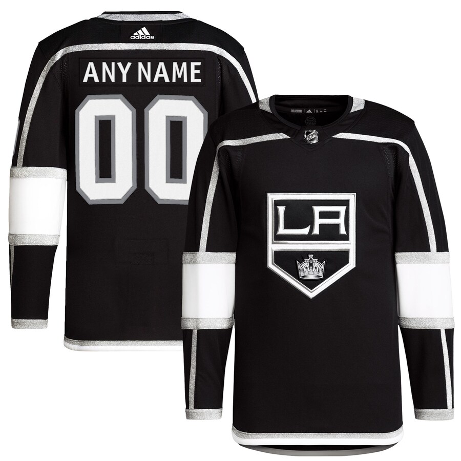 Men's Los Angeles Kings adidas Black Home Primegreen Authentic Pro Custom Jersey - SUjersey01