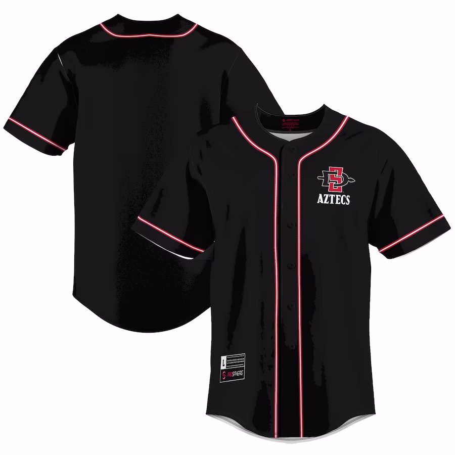 San Diego State Aztecs GameDay Greats  Lightweight Baseball Jersey - Scarlet - SUjersey01