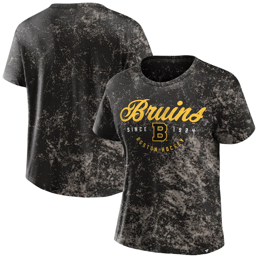Women's Boston Bruins Fanatics Black Breakaway T-Shirt - SUjersey01