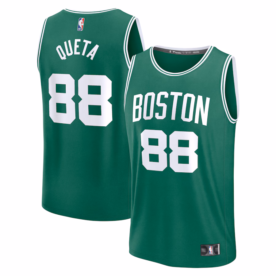 Men's Boston Celtics Neemias Queta Fanatics Kelly Green Fast Break Replica Player Jersey - Icon Edition - SUjersey01