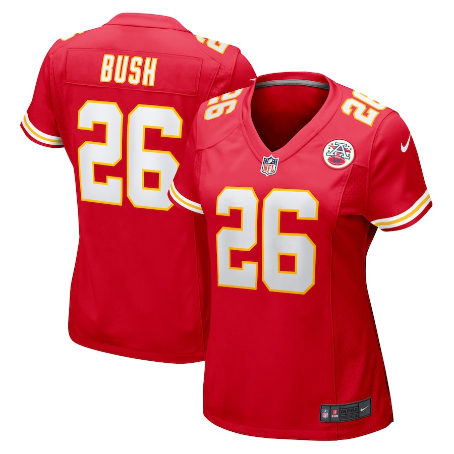 Women's Kansas City Chiefs Deon Bush Nike Red Game Player Jersey - SUjersey01