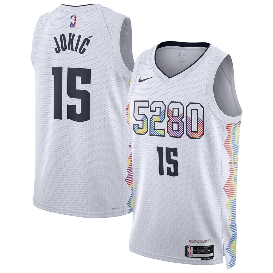Unisex Denver Nuggets Nikola Jokic Nike White 2024/25 Swingman Player Jersey - City Edition - SUjersey01