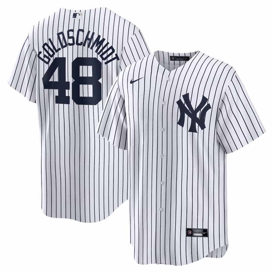 Men's New York Yankees Paul Goldschmidt Nike White Home Replica Jersey - SUjersey01