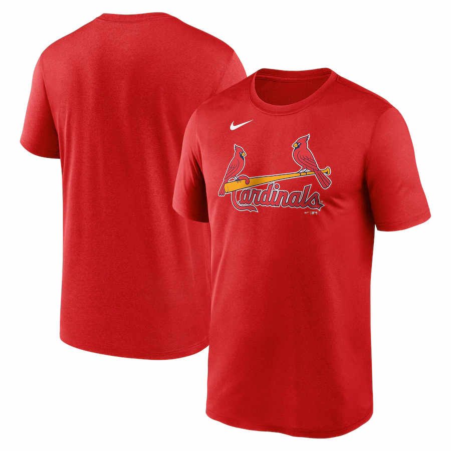 Men's St. Louis Cardinals Nike Red Legend Fuse Wordmark T-Shirt - SUjersey01