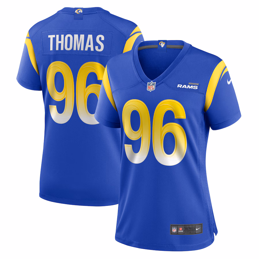 Women's Los Angeles Rams Keir Thomas Nike Royal Game Player Jersey - SUjersey01