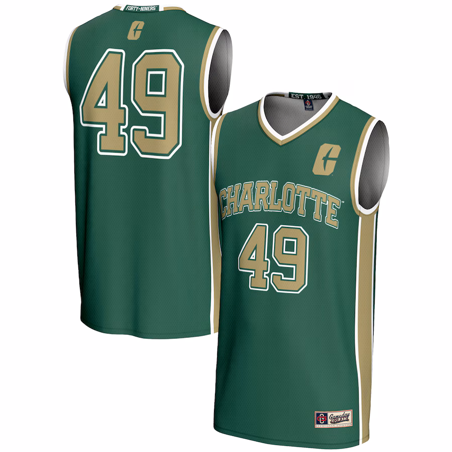 Unisex GameDay Greats #49 Green Charlotte 49ers Lightweight Basketball Jersey - SUjersey01