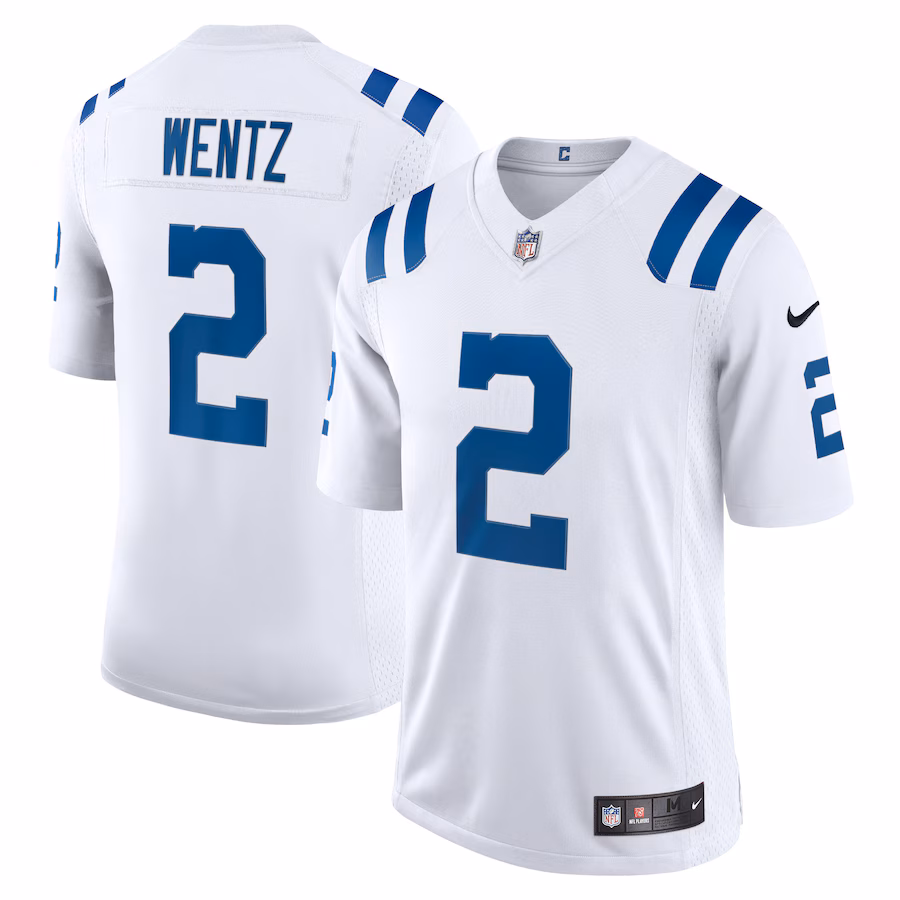 Men's Indianapolis Colts Carson Wentz Nike White Vapor Limited Jersey - SUjersey01