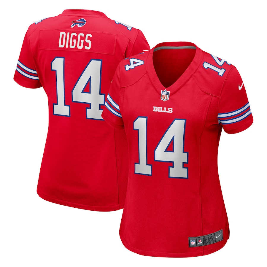 Women's Buffalo Bills Stefon Diggs Nike Red Player Jersey - SUjersey01