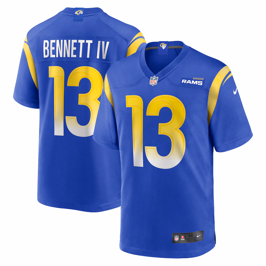 Men's Los Angeles Rams Stetson Bennett Nike Royal Team Game Jersey - SUjersey01