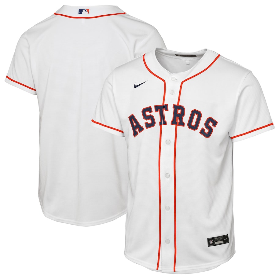 Youth Houston Astros Nike White Home Replica Jersey - SUjersey01