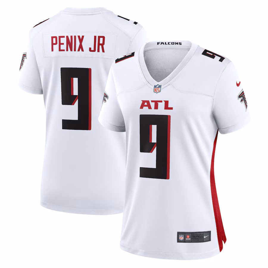 Women's Atlanta Falcons Michael Penix Jr. Nike  White Game Jersey - SUjersey01