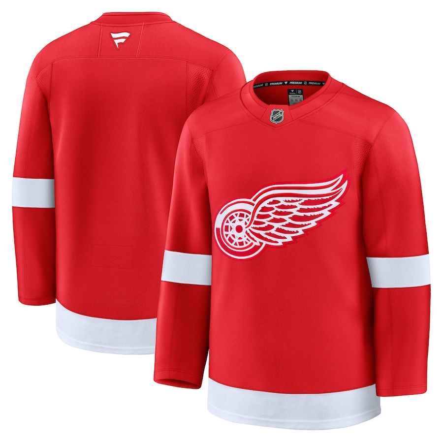 Men's Detroit Red Wings Fanatics Red Home Premium Jersey - SUjersey01