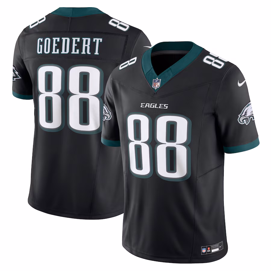 Men's Philadelphia Eagles Dallas Goedert Nike Black Alternate Vapor F.U.S.E. Limited Jersey - SUjersey01