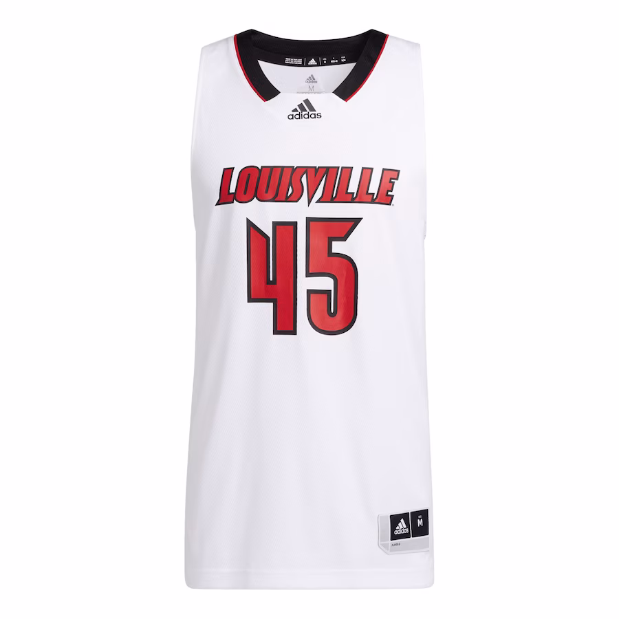 Louisville Cardinals adidas Swingman Basketball Jersey - White - SUjersey01