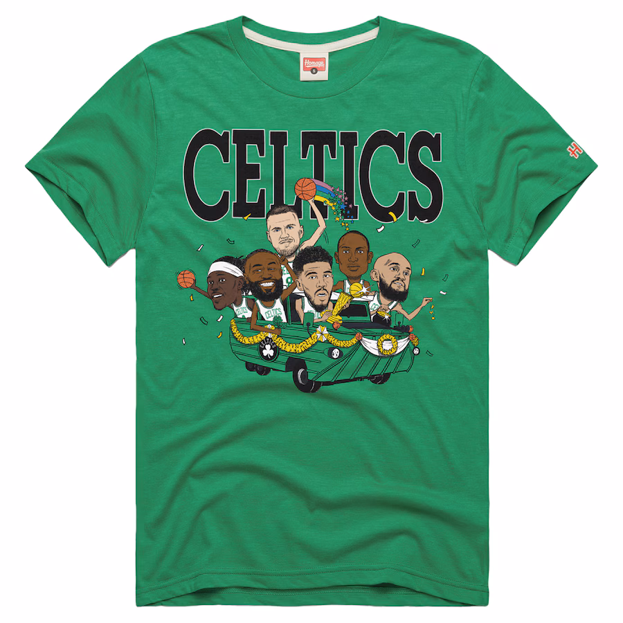 Unisex Boston Celtics Homage Green 2024 NBA Finals Champions Six-Pack Tri-Blend T-Shirt - SUjersey01