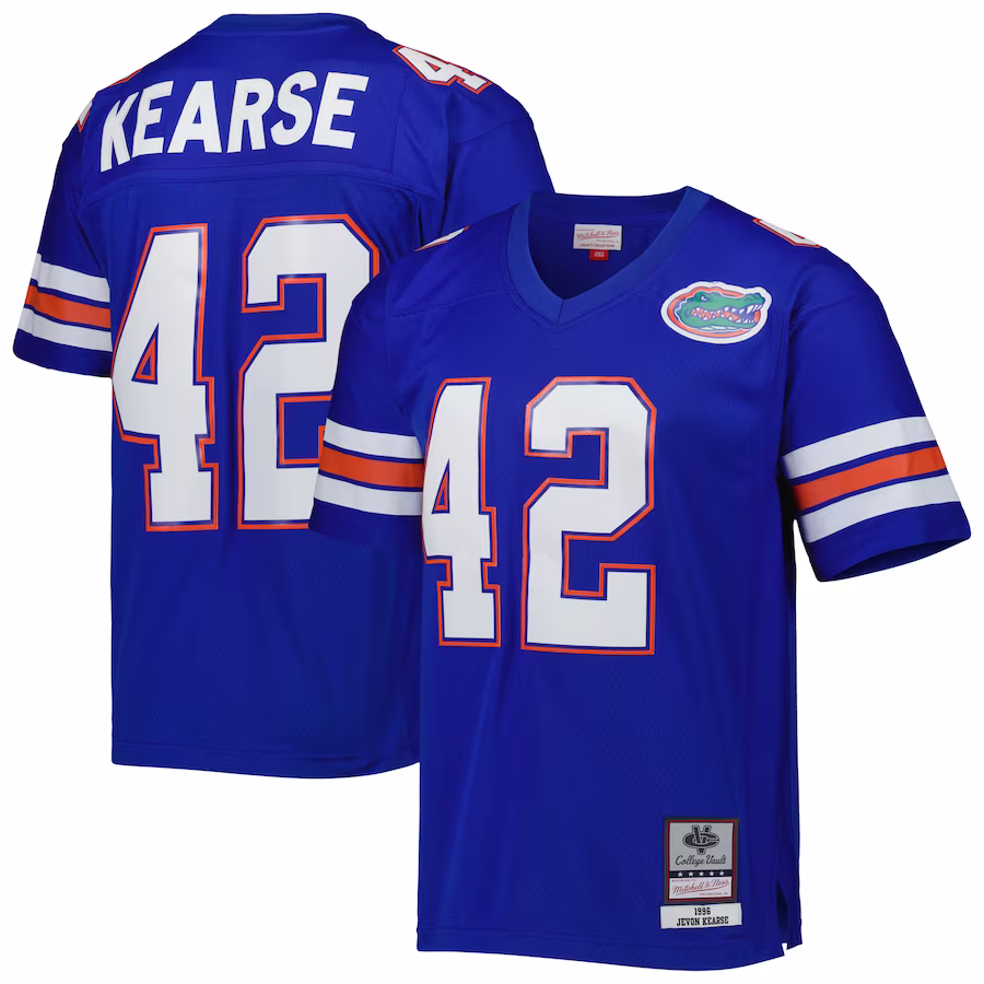 Jevon Kearse Florida Gators Mitchell & Ness 1996 Legacy Jersey - Royal - SUjersey01