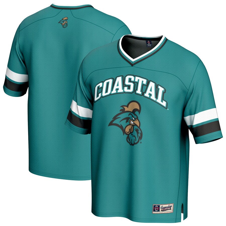 Men's GameDay Greats Teal Coastal Carolina Chanticleers Football Jersey - SUjersey01