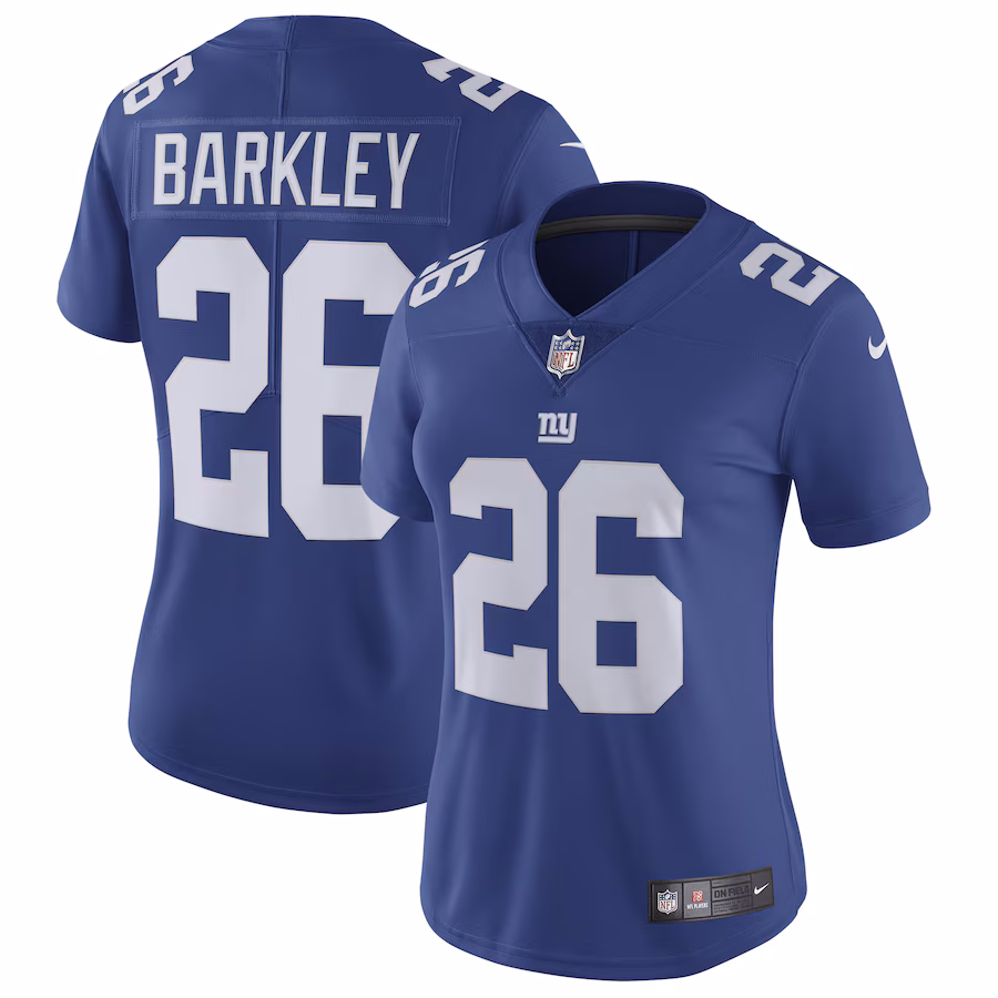 Women's New York Giants Saquon Barkley Nike Royal Vapor Untouchable Limited Jersey - SUjersey01