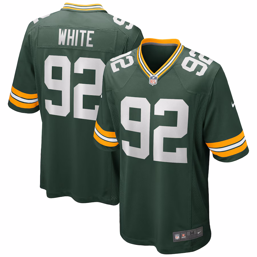 Men's Green Bay Packers Reggie White Nike Green Game Retired Player Jersey - SUjersey01