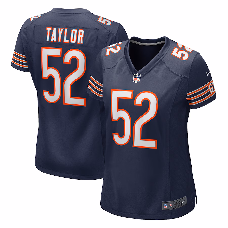 Women's Chicago Bears Darrell Taylor Nike Navy Game Jersey - SUjersey01