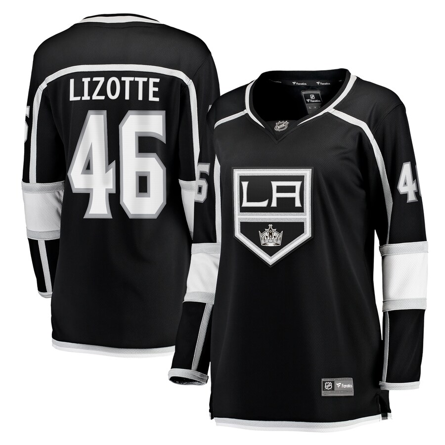 Women's Los Angeles Kings Blake Lizotte Fanatics Branded Black Home Breakaway Player Jersey - SUjersey01