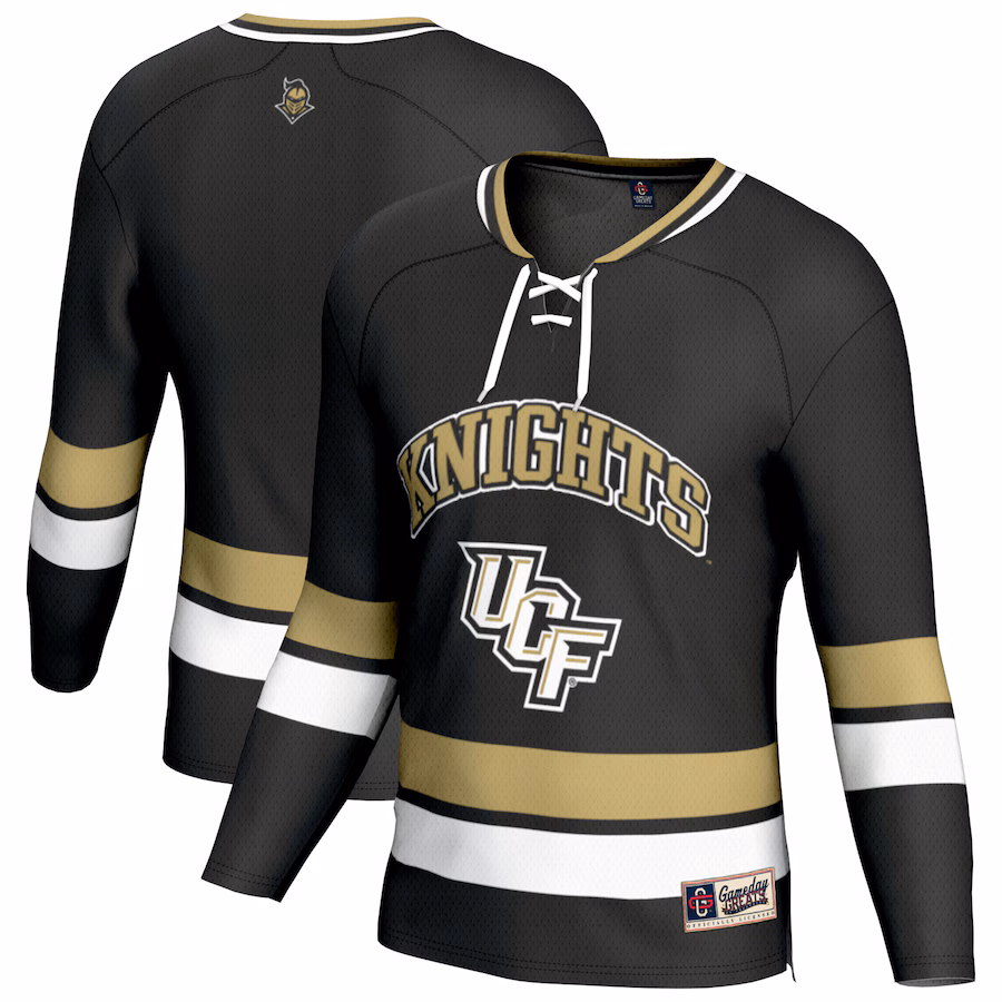 Youth GameDay Greats Black UCF Knights Spirit Hockey Jersey - SUjersey01