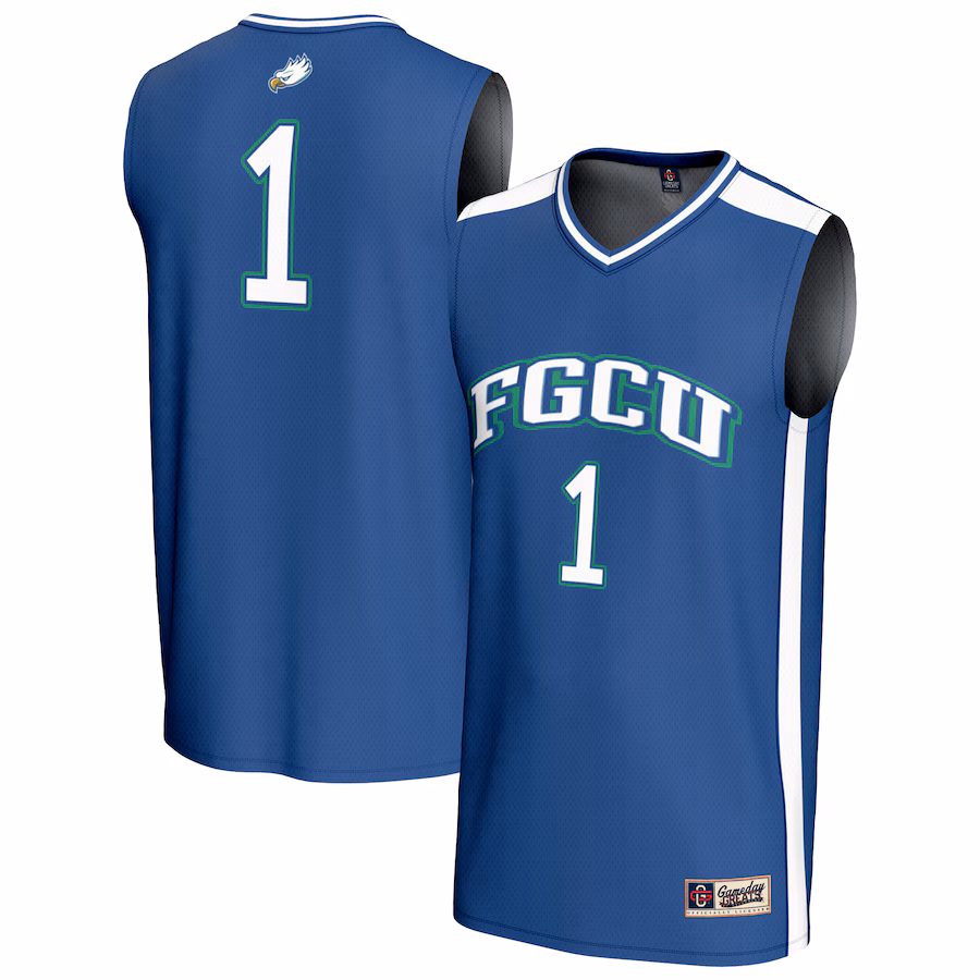 Youth GameDay Greats #1 Blue Florida Gulf Coast Eagles Lightweight Basketball Jersey - SUjersey01