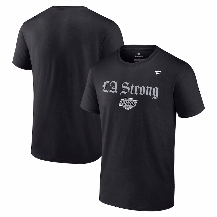 Unisex Los Angeles Kings Fanatics Black LA Strong T-Shirt - SUjersey01