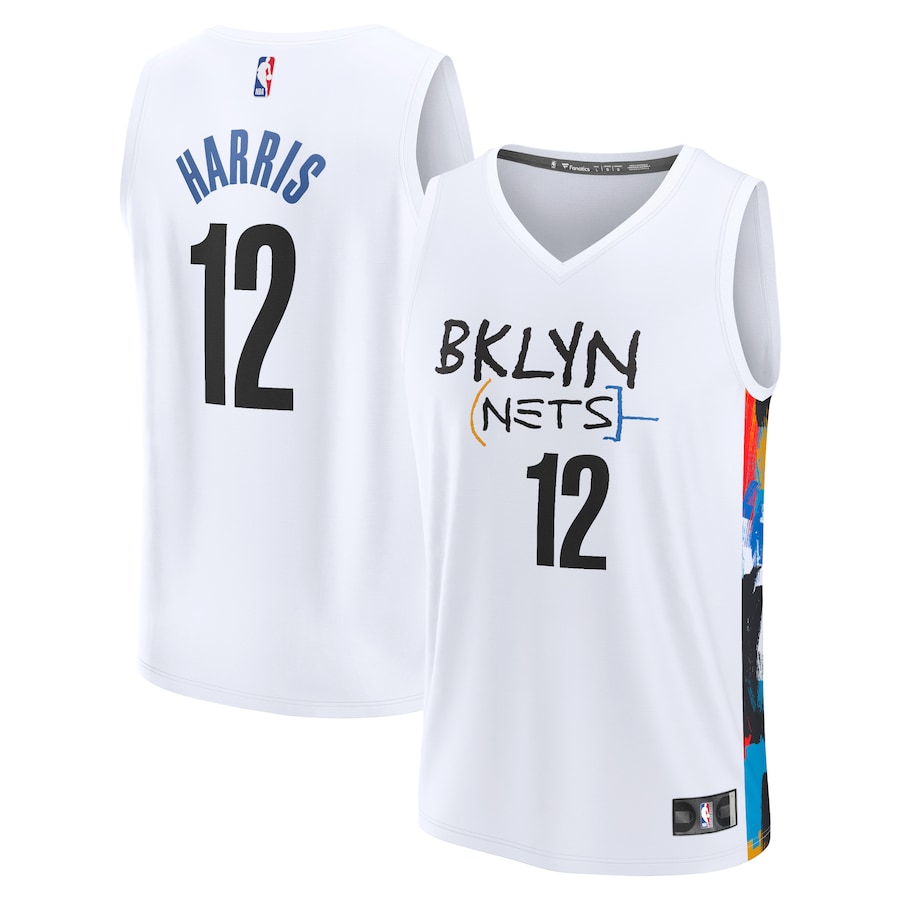 Men's Brooklyn Nets Joe Harris Fanatics White Fastbreak Jersey - City Edition - SUjersey01