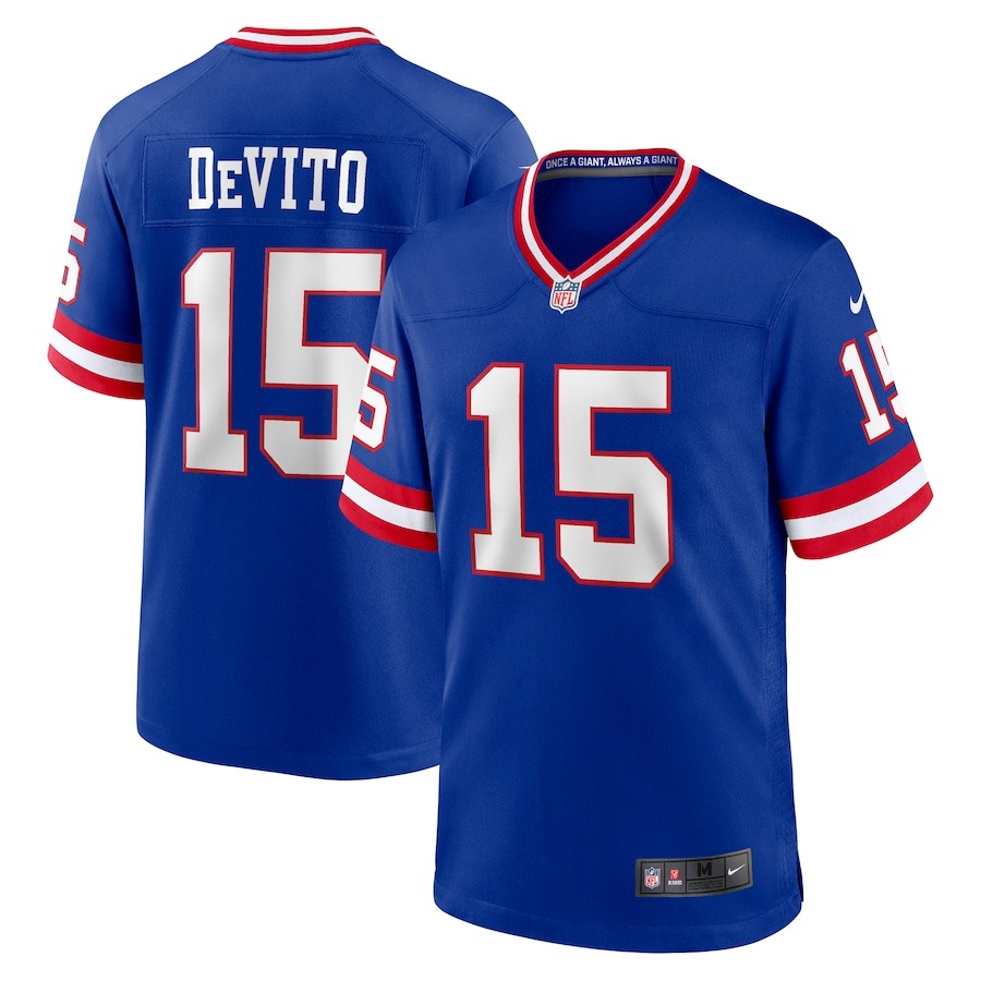 Men's New York Giants Tommy DeVito Nike Royal Alternate Player Game Jersey - SUjersey01