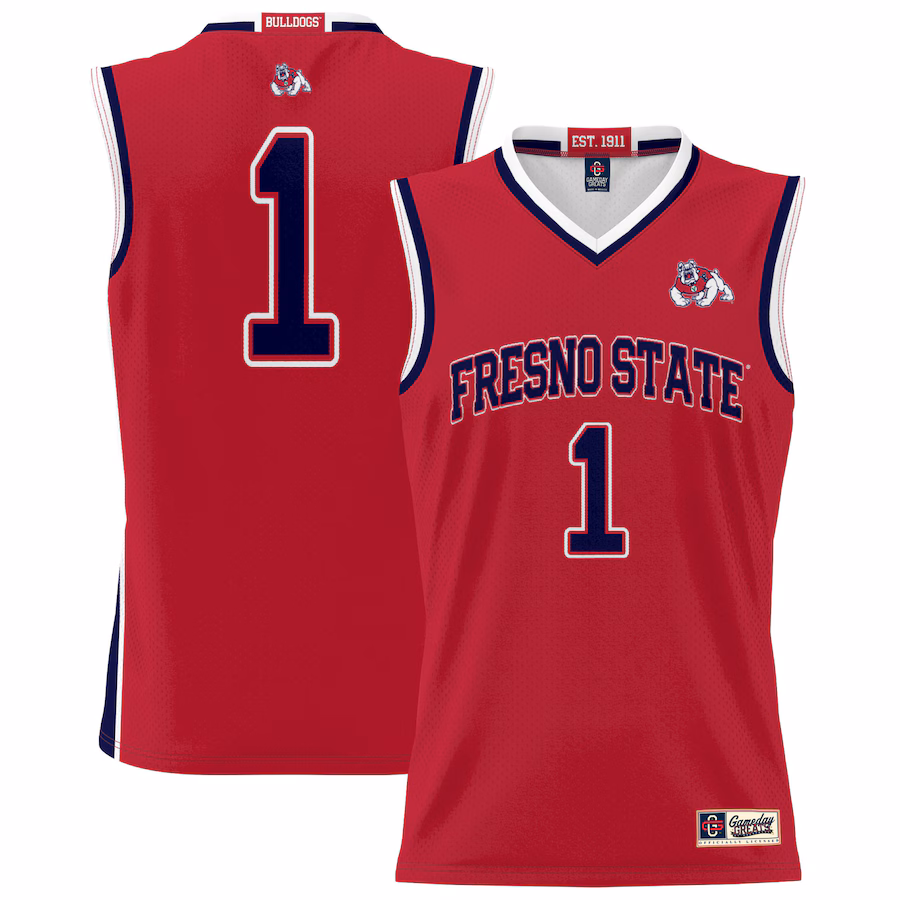 Youth GameDay Greats #1 Red Fresno State Bulldogs Lightweight Basketball Jersey - SUjersey01