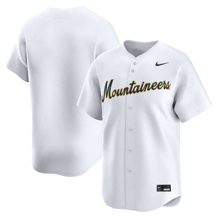 Men's Nike White West Virginia Mountaineers College Limited Baseball Jersey - SUjersey01