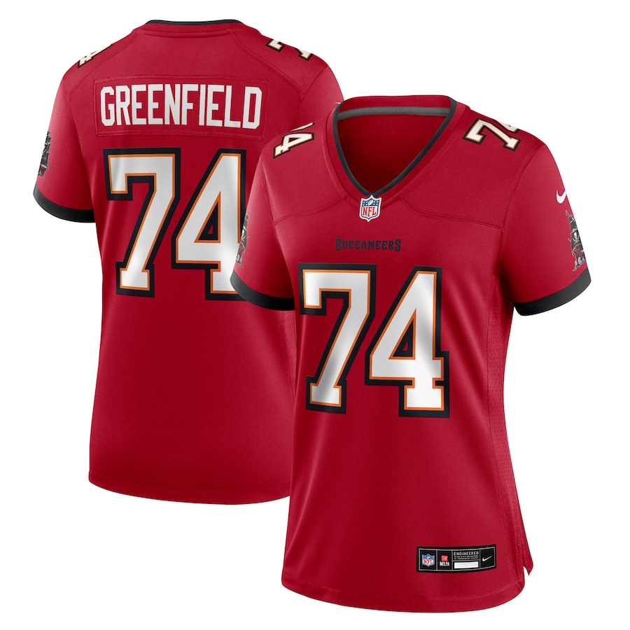 Women's Tampa Bay Buccaneers Garret Greenfield Nike Red Team Game Jersey - SUjersey01