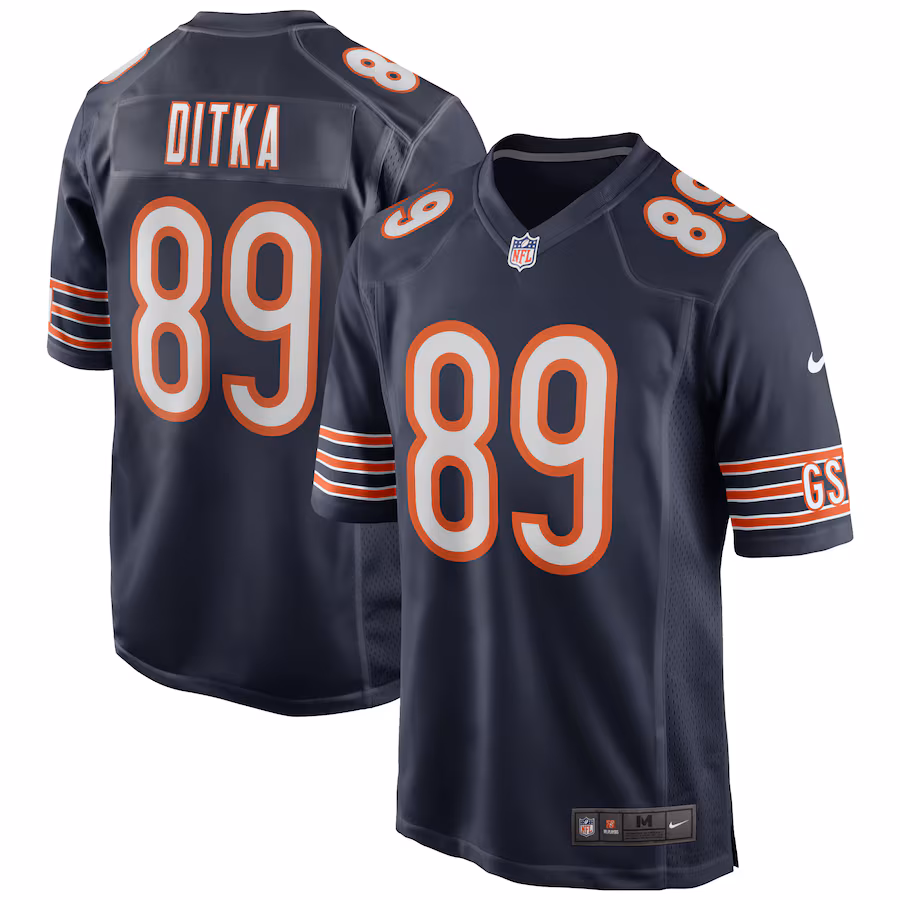 Men's Chicago Bears Mike Ditka Nike Navy Game Retired Player Jersey - SUjersey01