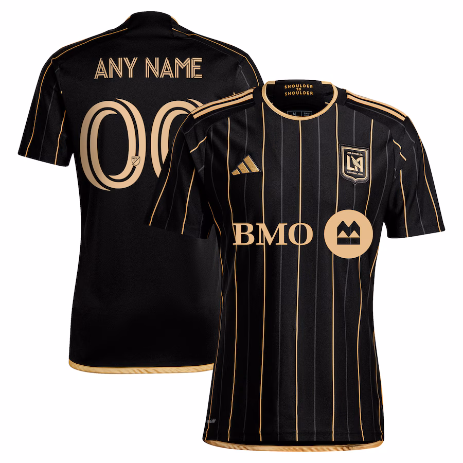 Men's LAFC  adidas Black 2024 Primary Replica Custom Jersey - SUjersey01