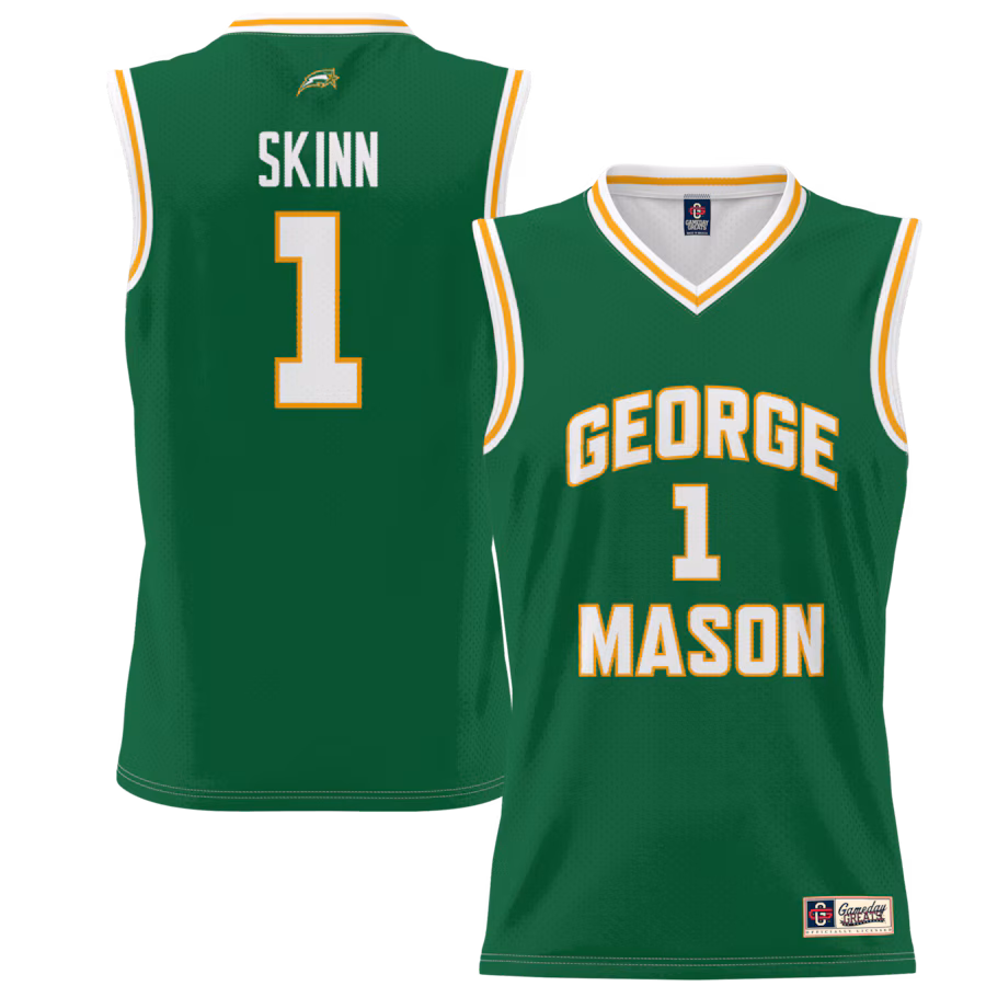 #1 George Mason Patriots GameDay Greats Youth Lightweight Basketball Jersey - Green - SUjersey01