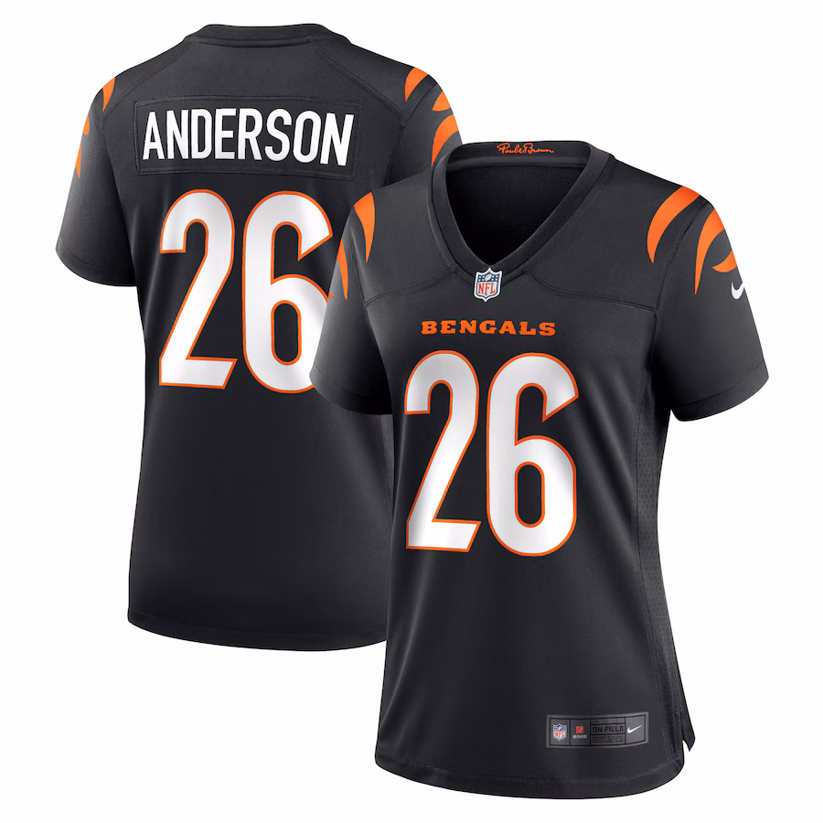 Women's Cincinnati Bengals Tycen Anderson Nike Black Game Player Jersey - SUjersey01