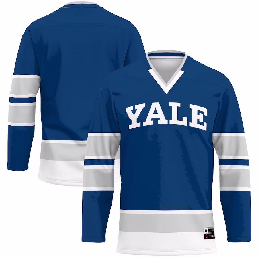 Yale Bulldogs GameDay Greats Hockey Jersey - Navy - SUjersey01