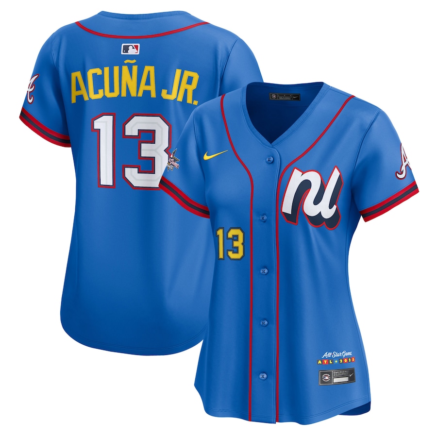Women's National League Ronald Acuña Jr. Nike Blue 2025 All-Star Edition Limited Player Jersey - SUjersey01